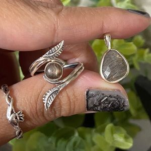 Black Sunstone & Matching Pendant